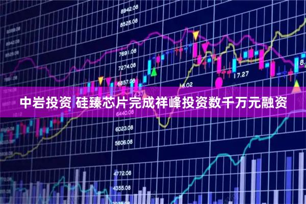 中岩投资 硅臻芯片完成祥峰投资数千万元融资