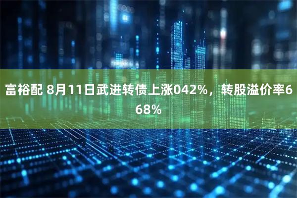 富裕配 8月11日武进转债上涨042%,转股溢价率668%